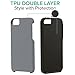 CellEver Heavy-Duty Case for iPhone 5/5s/SE (1st Gen 2016 Edition) - Dual Layer, Military Grade Protection, Elevated Screen & Camera Protection, Slim, Shockproof Non-Slip Phone Cover (Gray)