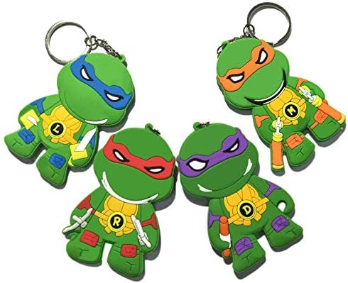 YongEnShang Teenage Mutant Ninja Turtles Series 2 3" Action Figure PVC Toys of 4pcs (Pendant Set)