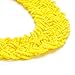 Fashion Chain Choker Collar Necklace Water Drop Olivary Resin Beads Bib Statement Chain Necklace