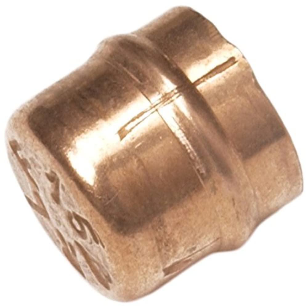 Merriway BH05520 (10 Pcs) Brass Solder Ring Fitting Stop End 15 mm - Pack of 10 Pieces