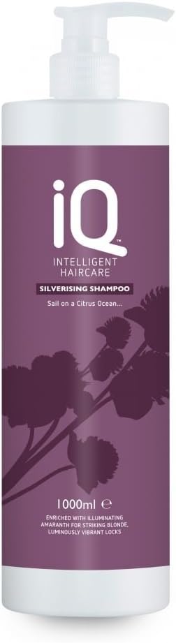 IQ Silverising Shampoo 1000ml, White, 1 l (Pack of 1)