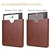 CaseBot Sleeve Case for Kindle Oasis (9th Generation, 2017 Release ONLY) - Slim Fit Vegan Leather Cover with Auto Wake/Sleep for Amazon All-New 7