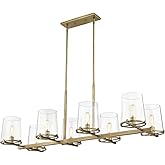 Z-Lite 3032-8L-RB Callista Island Pendant, 8-Light 480 Total Watts, Rubbed Brass