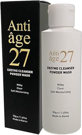 Amazon 酵素クレンジング パウダーウォッシュ50g 韓国化粧品 敏感肌 美白 しっとり アンチエイジ２７ アンチエイジ ２７ Antiage27 洗顔パウダー 通販
