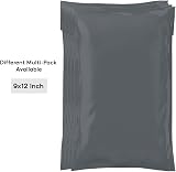 Straame Grey Mailing Bags 9x12 Self-Seal 100 Pack Tear-Proof view 2