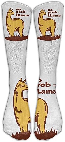 Funny No Prob Llama Men's And Women's Running Socks Built Strong For Outdoor Sports
