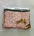 Winmany Sequin Makeup Bag Reversible Cosmetic Bag, Fashion Women Handbag Bling Glitter Evening Party Bag,Sparkling Shiny Clutch Handbag Wedding Bag Purse Wallet Pouch