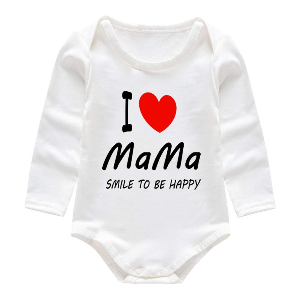 cinnamou Pijamas Bebe, Casual Infantil Monos Estampado De Letras ...