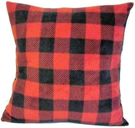 Red Buffalo Plaid Check Pillow Sham Cover Sizes
