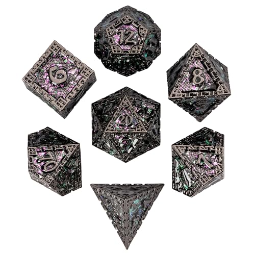 Dragon Texture-black With Purple Green Glitters