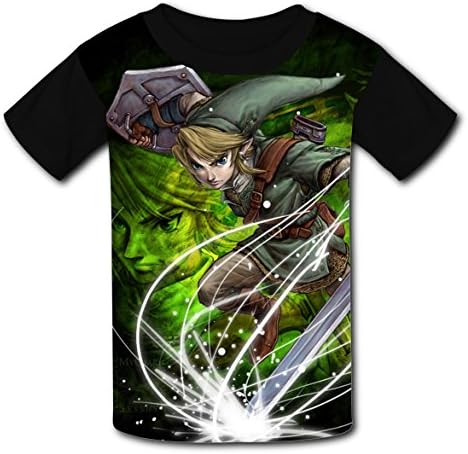 Legend of Link Power Zelda Children Graphic Short Sleeve T-shirts Crew Neck for Boys Girls L