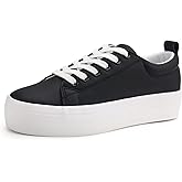 JABASIC Women Lace Up Platform Sneakers Comfortable Casual Fashion Sneaker Walking Shoes