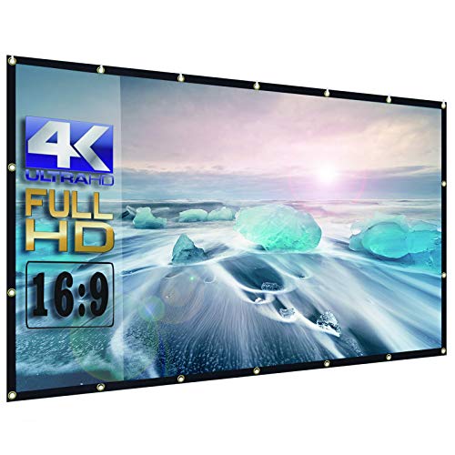 OWILLZ 120 inch Projector Screen 169 HD Foldable for Home Theater