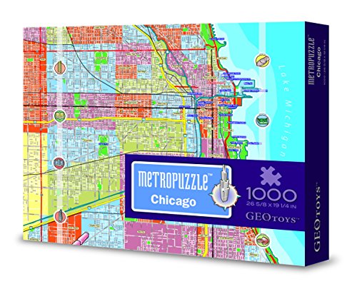 Metropuzzle Chicago - 1000 pc jigsaw puzzle by Geotoys