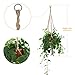 Plant Hanger, Hanging Planter/Plant Holder Indoor Outdoor for Plants, Cotton Rope Plant Hanger Set with Key Ring, Large, 6 Packs, 2 Size