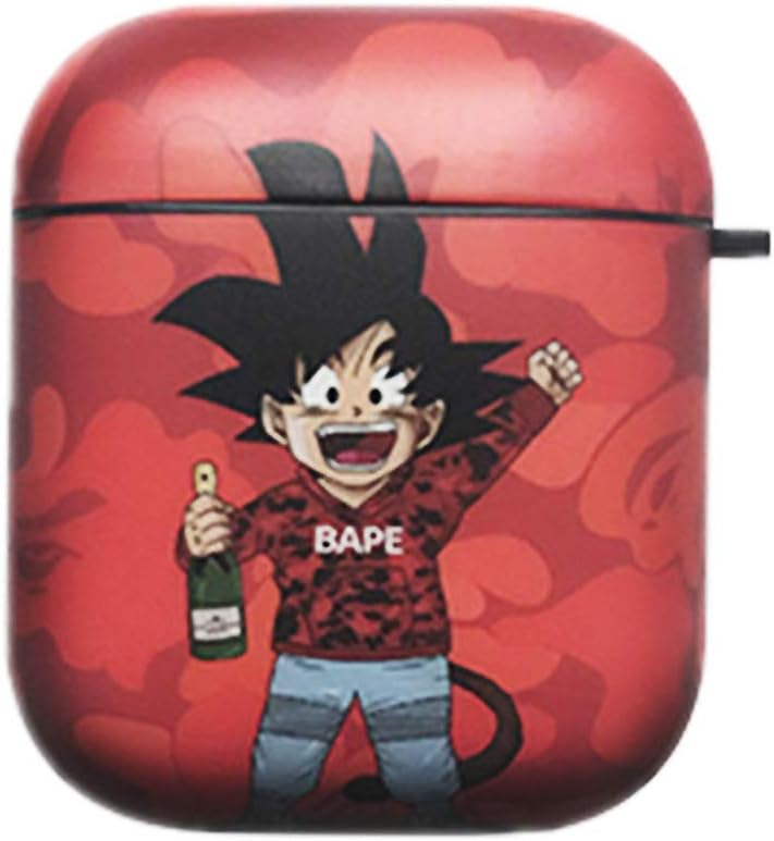 Phoetya Dragon Ball Z Airpod Case, Japanese Anime Airpods Cover, Portable & Protective Silicone Skin Cover Case for Apple Airpods(H01)