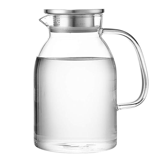 MFJTB 1800 Jar ml de Agua Vidrio borosilicato y Tapa de Acero ...