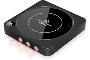 VOBAGA 36W Candle Warmer & Mug Warmer for Coffee with 5.2 inch Heating Plate, Auto Shut Off & 3 Temperature Setting Coffee Cup Warmer for Desk, Upgraded Beverage Warmer for Home & Office (Black)