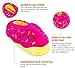 Silver Lilly Novelty Slippers - Plush Donut Dessert Food Slippers (Yellow XL)