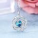 Menton Ezil Pendant Necklace Rose Lover 18K White Gold Flower Crystal Fashion Jewelry - Gift of Love