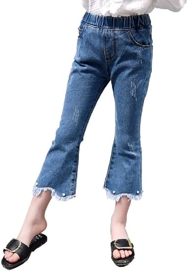jeans with pearl beads