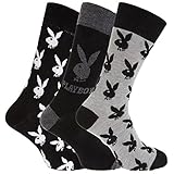 Playboy Mens Monochrome Pattern Cotton Rich Casual Socks (1 Pair)