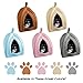 Cat House - Indoor Bed with Removable Foam Cushion - Pet Tent for Puppies, Rabbits, Guinea Pigs, Hedgehogs, and Other Small Animals by PETMAKER (Pink)