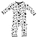 KicKee Pants Print Coverall with Snaps (0-3 Months, Feather Rain Stars)