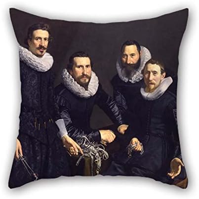 Pillowcover 16 X 16 Inches / 40 By 40 Cm(each Side) Nice Choice For Son Family Monther Coffee House Deck Chair Her Oil Painting Thomas De Keyser - Syndics Of The Amsterdam Goldsmiths Guild