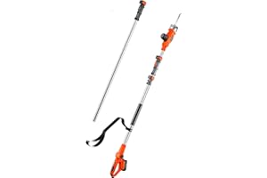 Ukoke Cordless Pole Tree Pruning 8.3-Inch Blade Saw for Tree Trmming, 20V 2.0A Battery & Charger Included,UPS-01