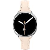 Mtozon Slim Leather Bands Compatible with Samsung Galaxy Watch 8 40mm/44mm Classic 46mm Straps Wristbands Women