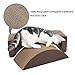 SONGMICS Set of 2 Cat Scratch Pad Cardboard Lounge Black and White UPCS42T (S)