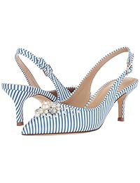 Brand - The Fix Women's Felicia Slingback Kitten Heel Pump with Faux Pearls