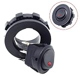 Cllena Car Truck Round Rocker Toggle Switch SPST On-Off Control with Switch Housing (Red LED Light)