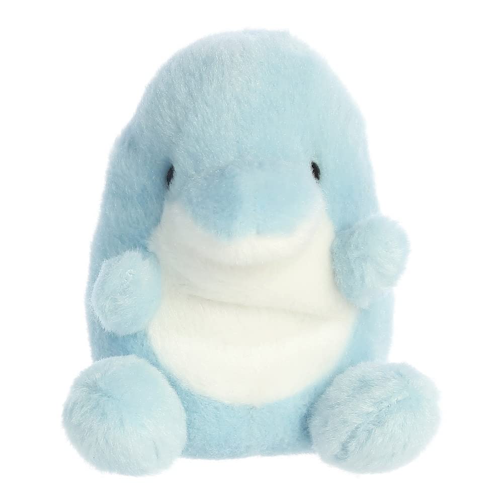 Aurora, 33684, Palm Pals Clicks Dolphin, 5In, Soft Toy, Blue