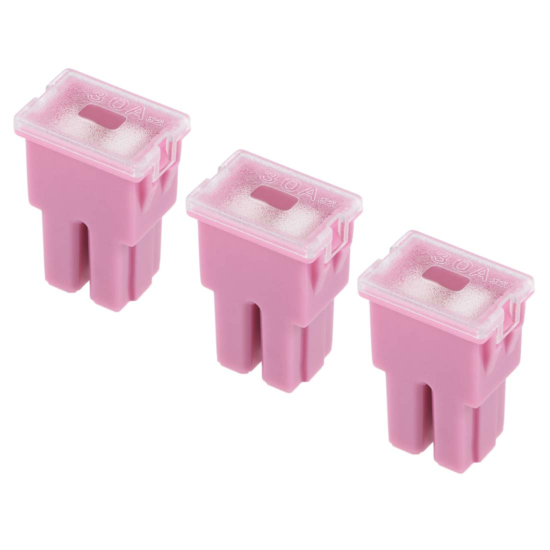 sourcing map Mini Cartridge Fuse 32V 30A Female J Case Box for Truck 3pcs