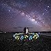 Solar Lights Outdoor, New Version Solar Garden Lights with Lily Flowers, Butterfly & Hummingbird Decorative Lights, Waterproof Multi-Color Changing LED Garden Lights for Yard, Patio (Blue and White)