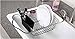 Power Brand Over Sink Dish Drying Rack Expandable Dish Drainer For Kitchen Sink, Black, with Utensil Holder
