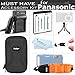 Must Have Accessory Kit for Panasonic Lumix DMC-TS25, DMC-TS20, DMC-TS30 Waterproof Digital Camera Includes Extended Replacement (900maH) DMW-BCK7 Battery + Ac/Dc Charger + Float Strap + Case + More