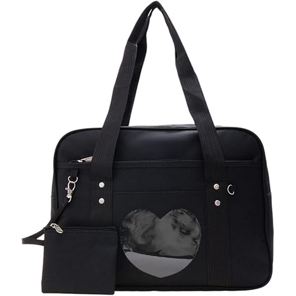 Amazon.com: KEEPOP Ita Bag Heart Shape Window Japanese Handbag
