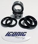 88-00 Honda TRX300FW TRX 300 FW Fourtrax 4x4 BOTH Front Wheel Bearing and Seal Kits (4x4 only)