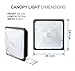 Hyperikon 70W LED Canopy Light , (350W HPS/HID Replacement), 5000K (Crystal White Glow), 5900 Lumens, 9.5