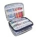 Teamoy Organizer Case for Interchangeable Circular Knitting Needles, Crochet Hooks and Knitting Accessories, Keep All in One Place and Easy to Carry, Owls (No Accessories Included)