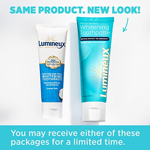 Lumineux Teeth Whitening Toothpaste 2 Pack Enamel Safe for Sensitive & Whiter Teeth