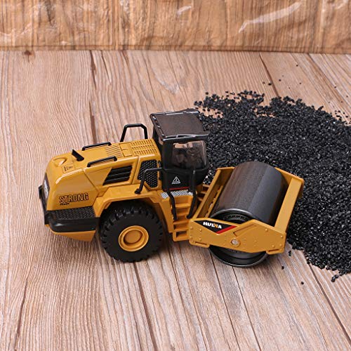 Yuly Children's Gift Birthday Gift 1/50 Scale Diecast Metal Road Roller Truck Construction Toy Vehicle for Kid Gift