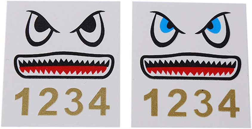 Aconka Shark Sticker Decal Shark Face Design Sticker Skin DIY Accessory Compatible with DJI Mavic Mini Rc Drone