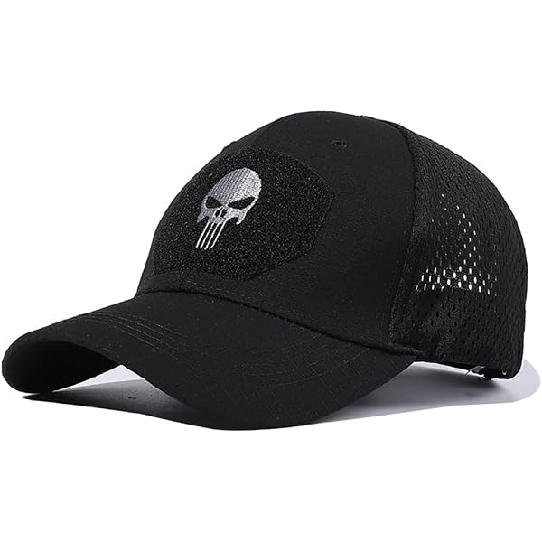 HANERREAL Skull Mesh Baseball Cap Men Tactical Operator Caps
