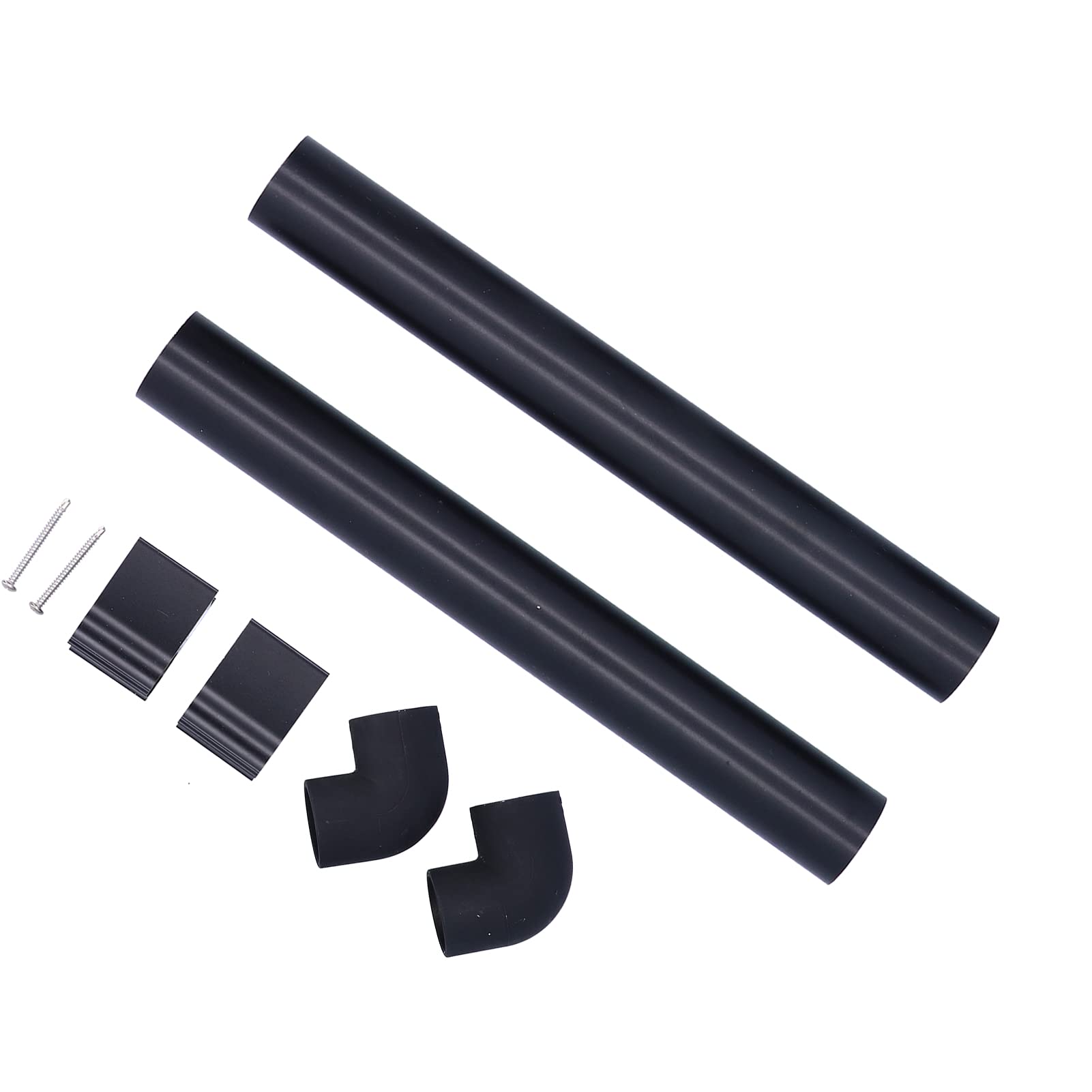 Duokon 32mm Black Gutter Water Butt Down Pipe Greenhouse Rainwater Gutter Water Butt Down Pipe Guttering Kits Greenhouse Supplies