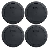 Pyrex 7201-PC 4 Cup Round Storage Cover for Glass Bowls (4, Black)