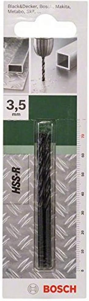 Bosch 2609255006 Metal Drill Bits HSS-R with Diameter 3.5mm, multi-coloured, 3.5 mm